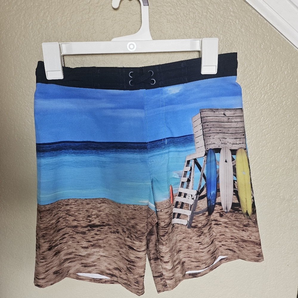 Youth boys swim trunk size 10-12 surfboards